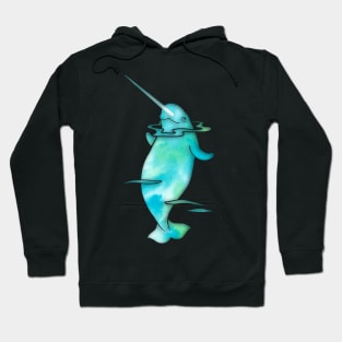 Aqua Sea Narwhal Hoodie